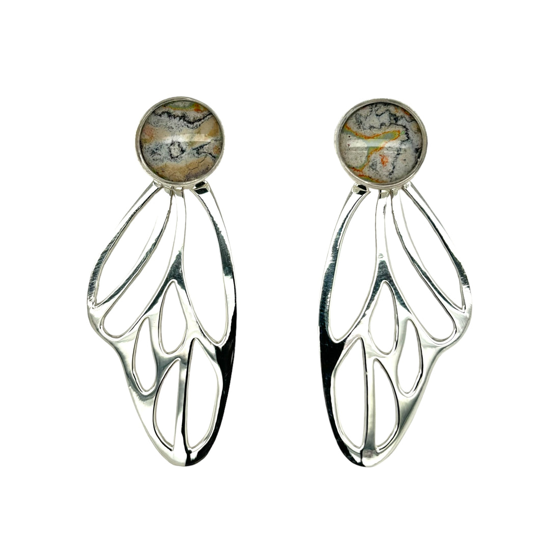 Callie Butterfly Earrings | Silver