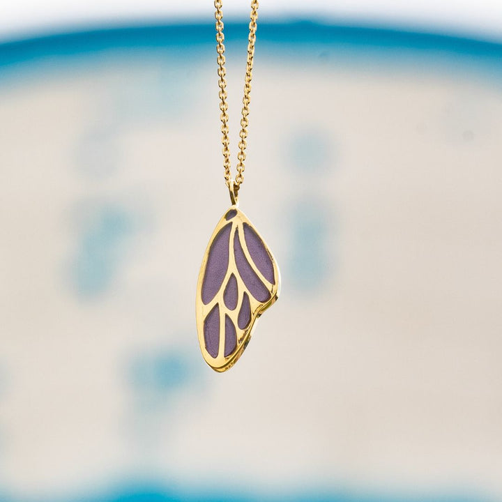 Detroit Zoo Vivian Butterfly Necklace | Gold