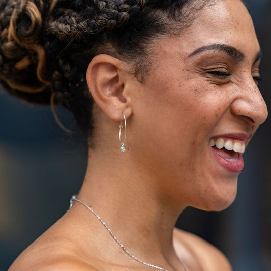 Get Charmed Monique Hoops | Silver
