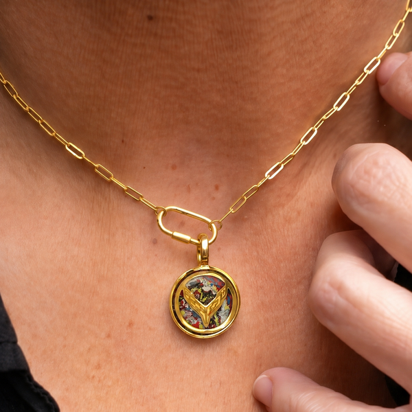 Corvette Charm | Silver & Gold