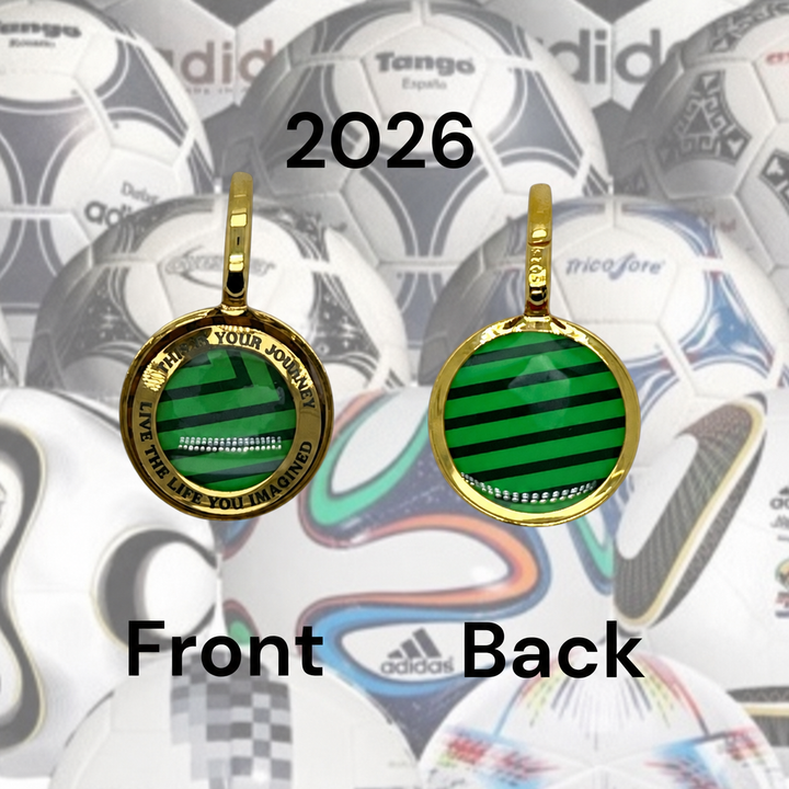 Soccer Ball Charm |  Gold