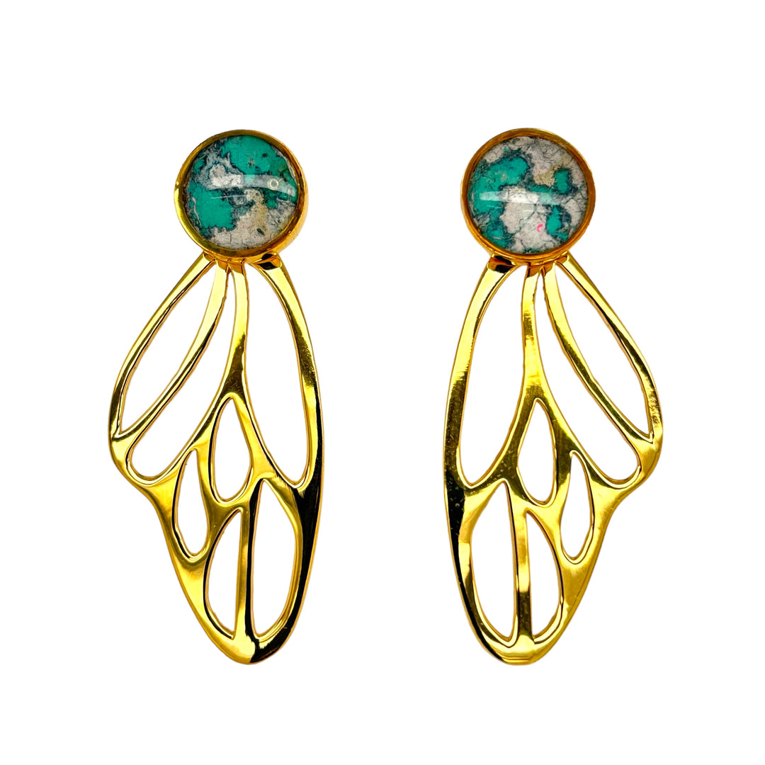 Callie Butterfly Earrings | Gold