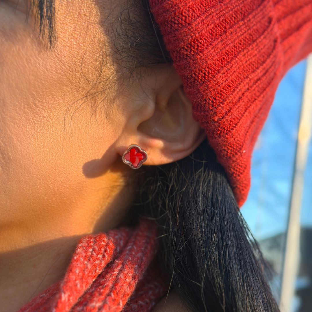 Tatiana Stud Earrings | Gold & SIlver