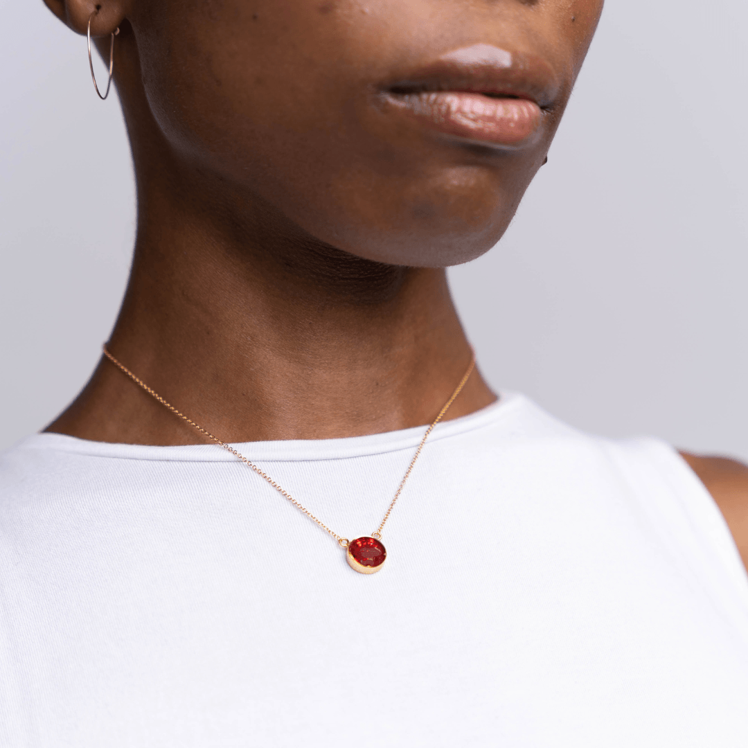 January birthstone necklace online