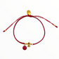 Fleur De Lis Taylor Bracelet | Gold | Burgundy
