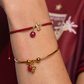 Fleur De Lis Taylor Bracelet | Gold | Burgundy